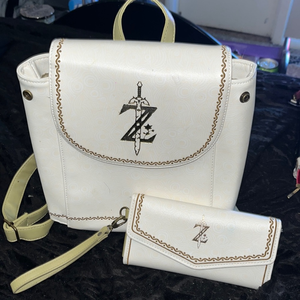 Legend of Zelda backpack purse and wallet